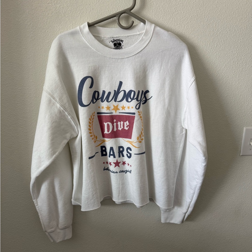 White Cowboys Dive Bars Sweatshirt